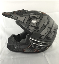 FLY Racing Kinetic Dash Matte Black/Red/Silver Small S (55-56) Offroad MX ATV UTV Helmet