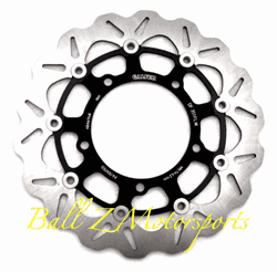 Galfer Wave Front Brake Rotors! Lowest Price! Fastest Shipping! Highest Quality!! Best Braking Power You Can Buy!! In Stock! Look At Our Huge Selection Of Custom Sportbike Parts and Accessories! We Stock Both Black and Chrome Carriers! Fits 08+ Hayabusas!