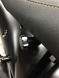 Hayabusa Custom Black/Silver Ball Cut Huge Billet Seat Thumbscrew Bolts