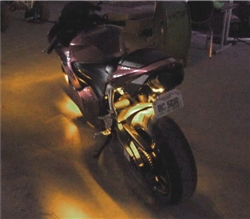 14 Piece Yellow 278 LED Complete Motorcycle Red Lighting Kit With Remote