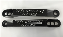 Black/Silver Contrast Kawasaki ZX-14 & ZX-14R 3 Hole Adjustable Lowering Links