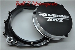 ZX-14 - ZX-14RCustom Black Anodized & Silver Contrast Cut Quick Access Clutch Cover