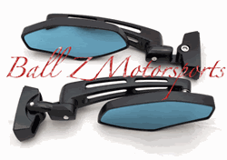 Custom Black Anodized Fully Adjustable Universal Convex Mirrors