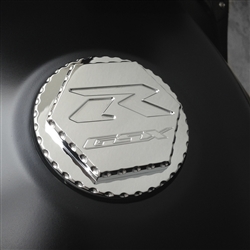 Custom 99-07 Hayabusa GSXR 600/750/1000 Chrome Engraved Gas Cap Fuel Lid w/Ball Cut Edges