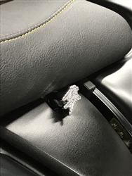 2008-2020 Hayabusa Custom 3D Engraved Logo Billet Chrome Seat Thumbscrew Bolts w/Ball Cut Edges & Stainless Steel Threads