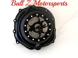 ZX-14 Solid Black 3D Ninja Logo See Through Clear Clutch Cover