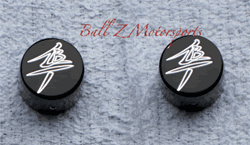 Black Ball Z Logo Engraved Fork Dampener Caps