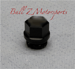Suzuki 3D Hex Black Anodized Silver Engraved "S" Oil Filler Cap