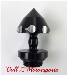 Suzuki Black/Silver Ball Cut HUGE Bullet Spike Oil Filler Cap
