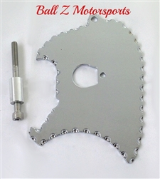 99-07 Hayabusa Chrome Front Sprocket Cover Plate w/Ball Cut Edges