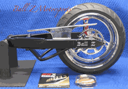 08-Up Hayabusa Chrome/Black 240 Stocker Complete Fat Tire Swingarm Kit