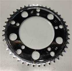 BLEMMED Driven Racing Chrome Steel 43 th tooth 530 Pitch Rear Sprocket