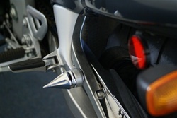Chrome Grooved Spike Exhaust Hanger Peg Plug