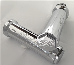Kawasaki Chrome Engraved Handlebar Grips with 3D Hex Bar Ends