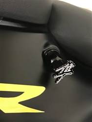 Hayabusa Custom Black/Silver 3D Engraved & Ball Cut Cargo Bolts w/Stainless Steel Threads