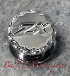 Engraved ZX-14 Logo Ball Cut Exhaust Hanger Peg Plug