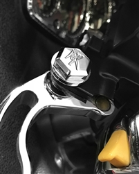 Hayabusa Chrome 3D Engraved Hex Brake & Clutch Lever Bolts