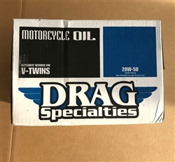 1 Case (12 quarts) Drag Specialties 20W-50 Motorcycle Oil