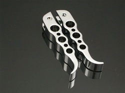 Chrome Hayabusa GSXR Tribal Front Foot Pegs