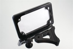 Side Mount Tag Bracket Smooth Black Anodized