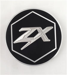 Custom Black/Silver ZX14 ZX10 Z1000 3D Hex Engraved Gas Cap Fuel Lid