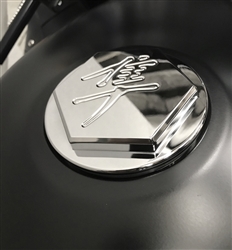 99-07 Hayabusa Custom 3D Hex Chrome Engraved Fuel/Gas Cap