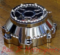 Custom Billet Chrome See Through Wicked Ball Cut Stator Cover