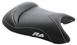 "New Image" Custom R6 R6S Front Seat Black Carbon Fiber w/Silver Embroidering