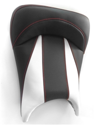 Custom R6 R6S Front Seat Black & White Carbon Fiber w/Red Stitching