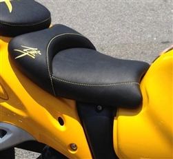 "New Image" Custom Shaped Hayabusa Front Seat w/Yellow Embroideringg