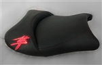 "New Image" Custom Hayabusa Loglow Red LED Lighted Front Seat w/Burgundy Embroidering