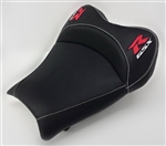 "New Image" Black/Red & Silver GSXR 600/750/1000 Custom Shaped & Covered Front Seat