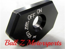 2008-2020 Hayabusa Black Silver Engraved Ignition Cover Key Cap