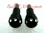 Black/Silver Anodized Smooth Domed Frankenstein Cargo Bolts