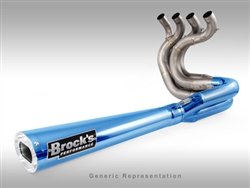 Brock's Performance Tiwinder Blue Street Baffle Suzuki GSX-R1000 (05-06) Exhaust System