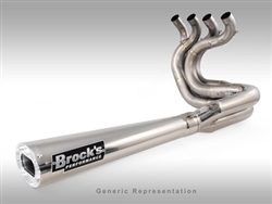 Brock's Performance Tiwinder Polished Street Baffle Suzuki GSX-R1000 (01-04) Exhaust System