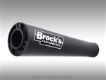 Brock's Performance Short Meg Black 14" Muffler Suzuki GSX-R1000 (05-06) Exhaust System