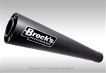 Brock's Performance Short Meg Black 20" Megaphone BMW SS1000RR (10-11) Exhaust System