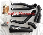Brock's Performance Alien Head 2 Black 14" Muffler Kawasaki ZX-14R 2012-2018 Exhaust System