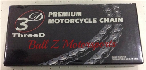 ThreeD Super Sport Series 530ZX100 3D Motorcycle Chain Chrome 