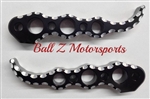 Custom Black Anodized & Silver Ball Cut Suzuki Hole Shot Rear Foot Pegs Chrome Hayabusa GSXR Rear Foot Pegs