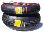 Set of Shinko Stealth 120/70/ZR17 Front Tire & 200/50/ZR17 Rear Tires