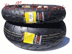 Shinko Stealth 120/70/ZR17 Front Tire & 200/50/ZR17 Rear Tire