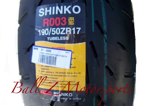 Shinko 003 Stealth 190/50/17 Rear Tire
