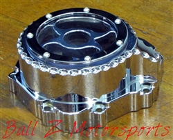 thumbnail image 2 of Chrome See-Through Engine Stator Cover For Suzuki GSX-R 1000 2005-2008 W/ Gasket 2 of 3