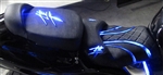 "New Image" Custom Hayabusa Loglow Blue LED Driver & Passenger Seat