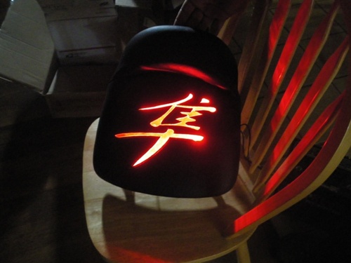 Hayabusa Custom Shaped Seats Loglow Red LED Lighted Front & Rear Seat 