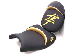 Hayabusa Front & Rear Seats Black w/Gold Embroidering