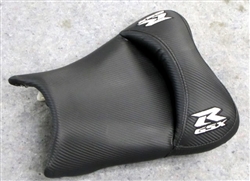 Carbon Fiber/Silver GSXR 600/750/1000 "New Image" Custom Shaped & Covered Front Seat