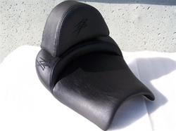 "New Image" Custom Hayabusa Front Seat w/Black Embroidering & Zippered Removable Hump Pad